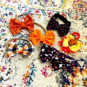 6 Halloween bows